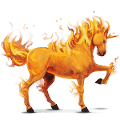 einhorn-reitpferd element feuer