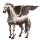 pegasus-reitpferd element metall