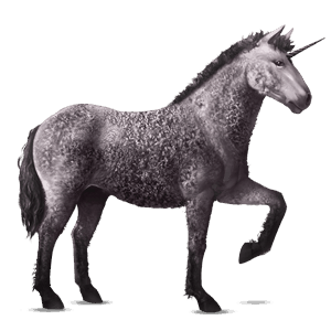 einhorn-reitpferd curly horse fuchs