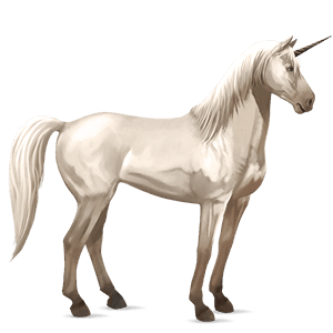 einhorn-reitpferd mustang cremello