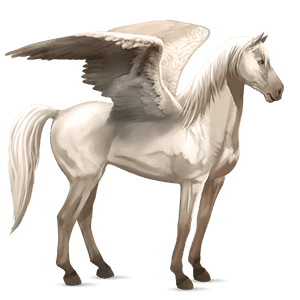 pegasus-reitpferd cremello