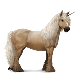 einhorn-reitpferd curly horse dunkelfuchs
