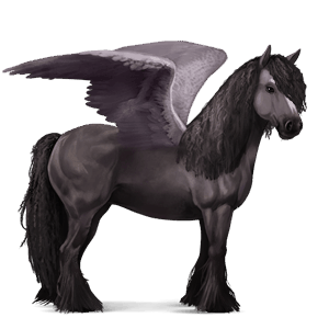 pegasus-reitpferd falbe