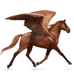 pegasus-reitpferd fuchs