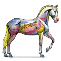 göttliches pferd pop art