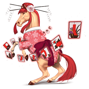 göttliches pferd hanafuda